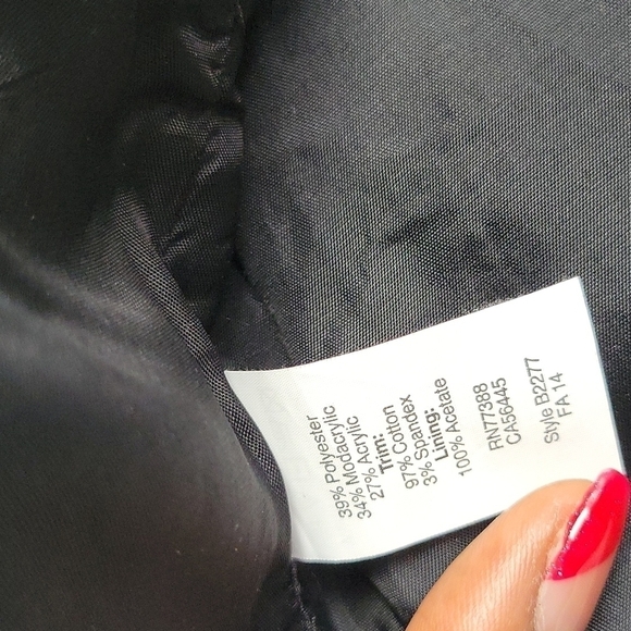 Madewell black faux fur vest Mob Wife - Picture 3 of 7